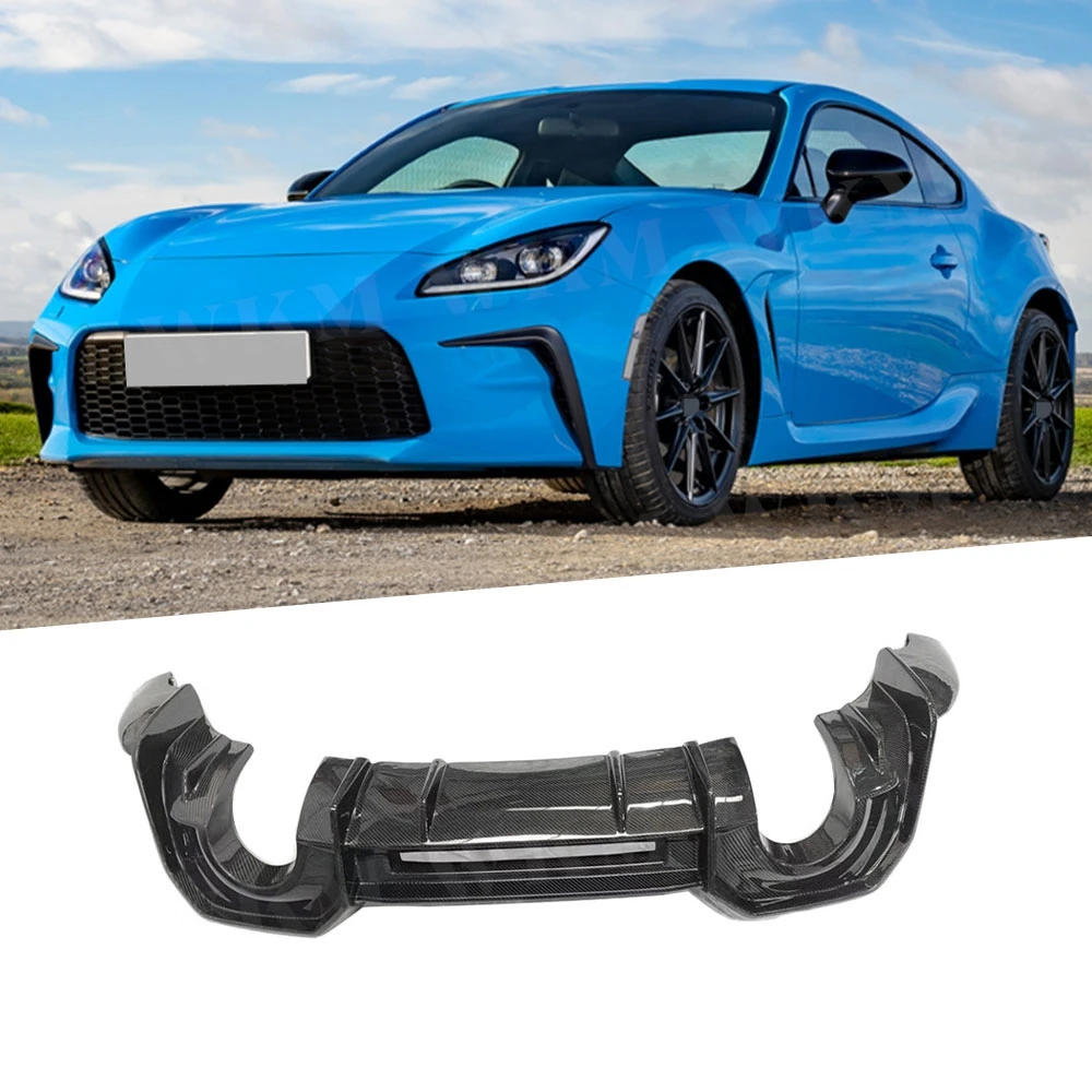 Carbon Fiber Car Rear Lip Spoiler Diffuser For Toyota GR86 Subaru BRZ 2021+ Rear Bumper Extension Car Styling BodyKit FRP