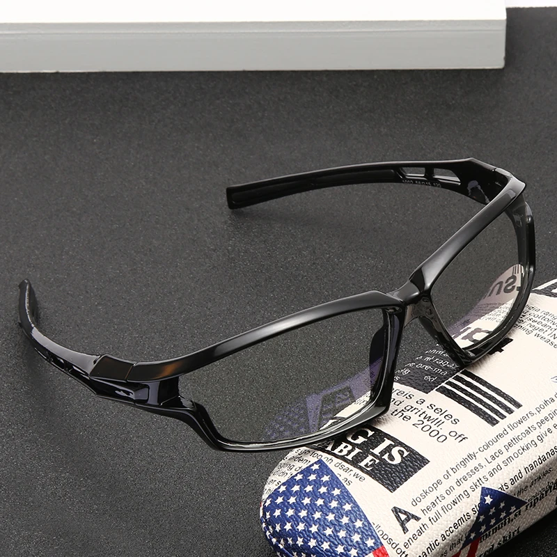 Anti-blue Protection Glasses Square Optical Prescription Myopia Computer Glasses Frame Women Men Anti Blue Sport Glasses Goggle