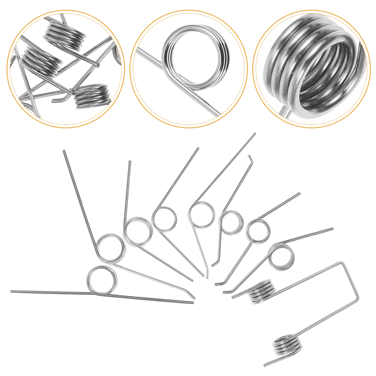 

18 Pcs Trash Can Torsion Spring Small Torsional Garbage Lid Springs Bin Replacement Metal