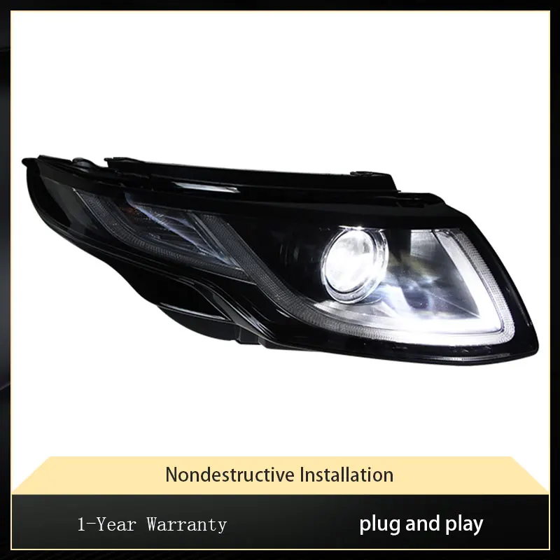 Car Lights For Land Rover Evoque 2013-2017 Headlight Assembly Retrofitting New LED DRL Xenon Head Lamps Highlight Accessories