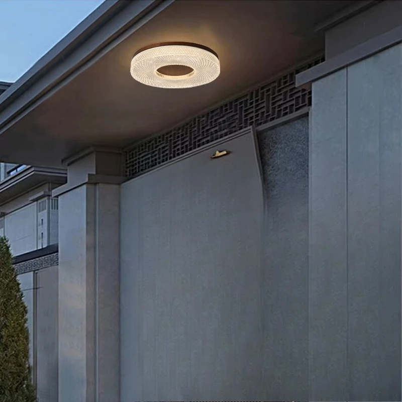 Lâmpada sensor de corpo humano de madeira maciça