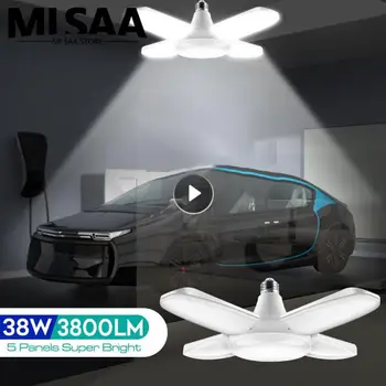 Led Garage Verlichting Met 4 Verstelbare Panelen E27 Voor Plafond Winkel Werklamp 38W Lumen Lamp Voor Werkplaats Industriële Verlichting Buizen