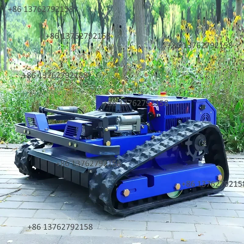 【2026】 4-Stroke Mower Low Fuel Consumption High Power Garden Remote Control Crawler Mower Industrial Agricultural Mulch