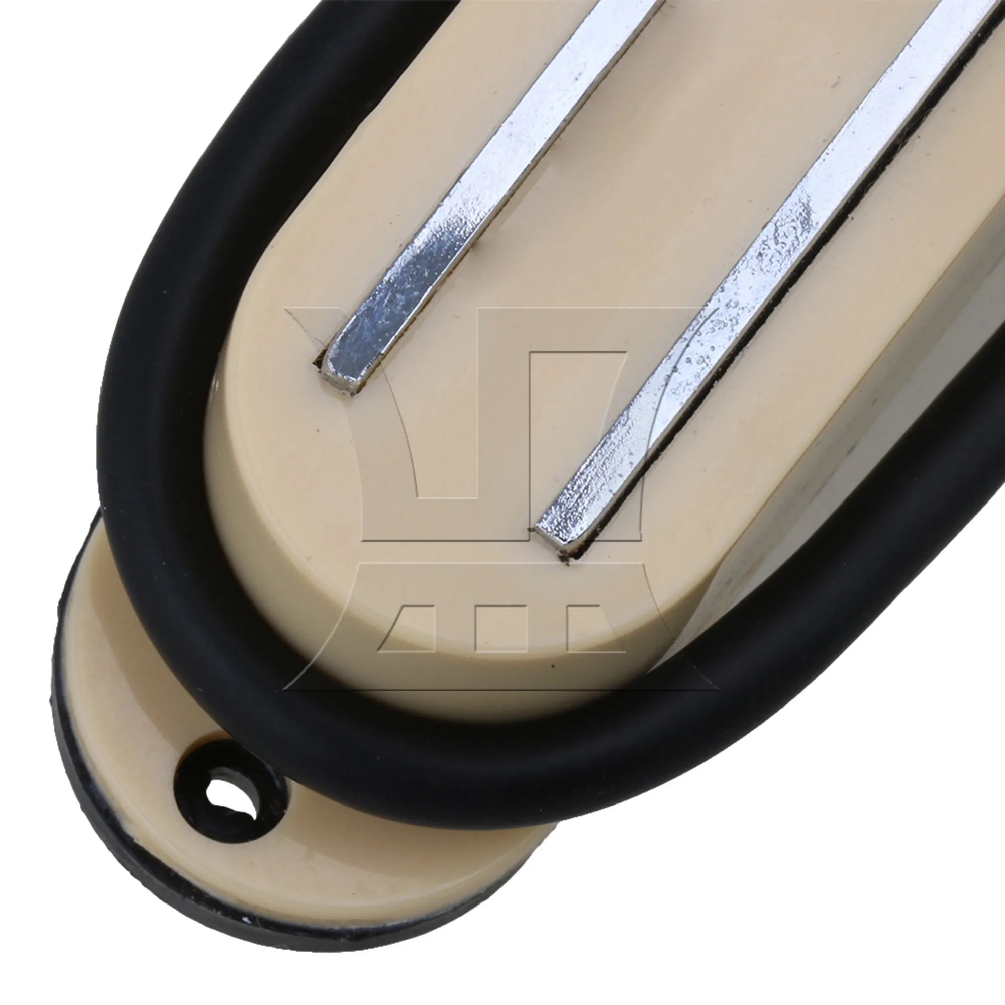 3 قطع من أسلاك السكك الحديدية المزدوجة لاقط مغناطيسي للجيتار الكهربائي بلون كريمي #4