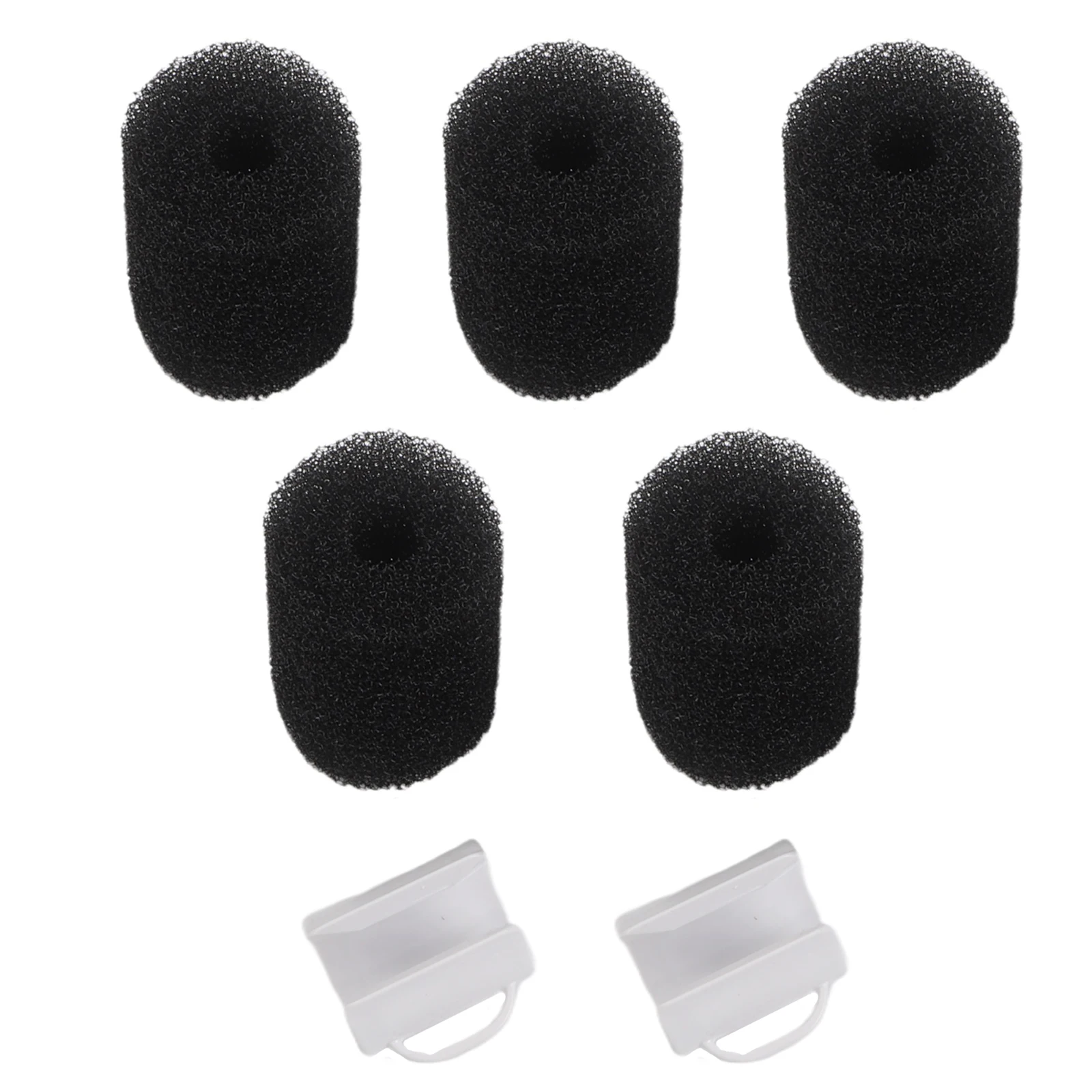 Compatible 2 Pcs Bag Collar with 5 Pcs Sweep Hose Scrubber for Polaris Pool Cleaner Spare Parts 180 280 360 380 480