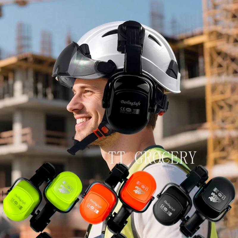 

Earmuffs Engineer Safety Helmet EarMuff Industrial Construction Hearing Protection Anti Noise 30dB CE EN352-3