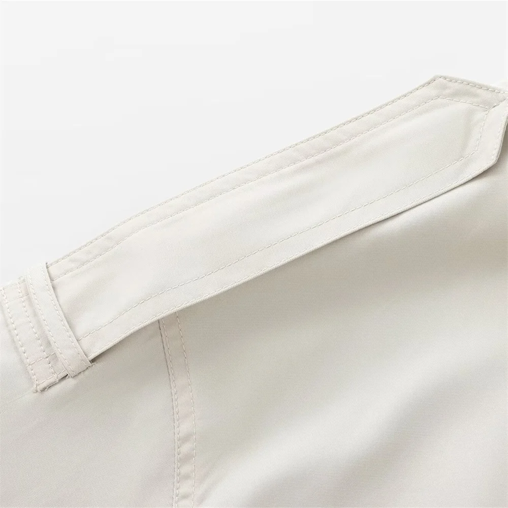 Autunno Nuovo stile europeo e americano Cappotto giacca a vento con colletto ribaltabile Smart Commuter in stile britannico