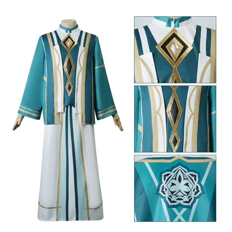 Genshin Sumeru Akademiya 코스프레 의상 모자와 유니폼 Genshin Impact Six Darshans 파티 의상