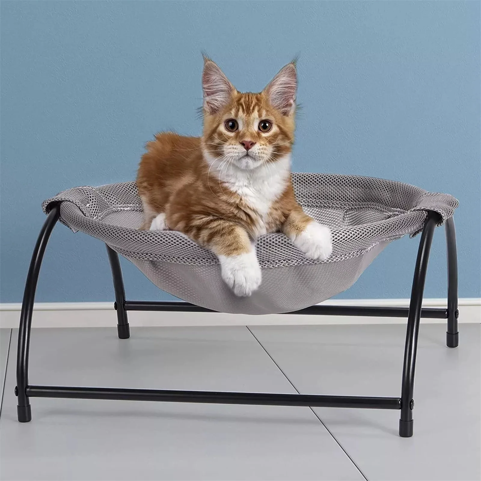 

Elevated Cat Bed Dog Bed Pet Hammock Cot Bed Cat Sleeping Bed Indoor Outdoor