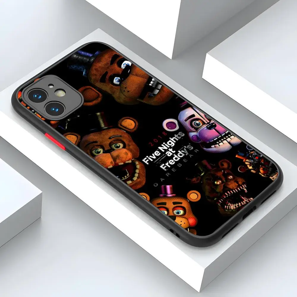 Fnaf Five-nights-At-Freddys Phone Case luxury peaceful For iPhone 15 14 12 13 11 Pro XR XS Max Mini X 7 8 Plus matte shell Cover