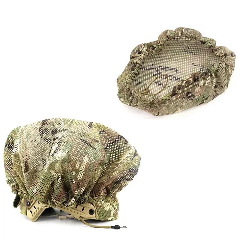 Adjustable Nylon Cloth Protective Cover Outdoor Sports Hunting CS Helmet Concealment Cap