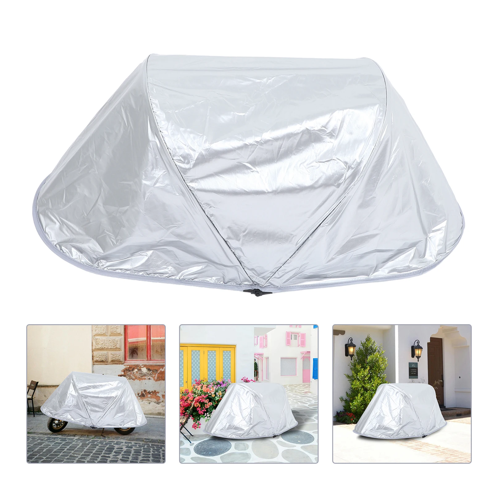 

Universal Electric Bike Motorcycle Seat Cover Waterproof UV Protection All Weather Sunshade Easy Install Scooter for E