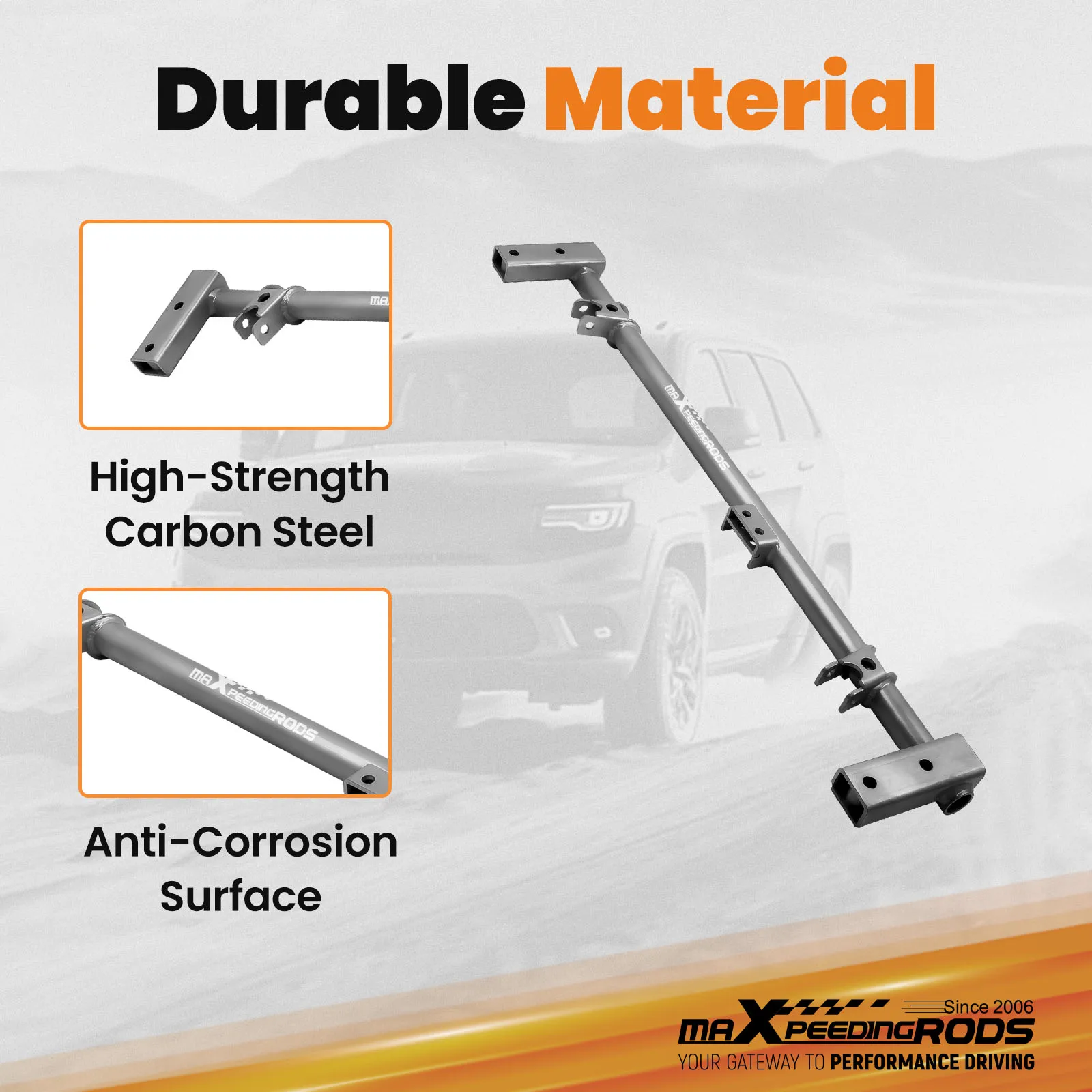 Front Competition Race Traction Bar For Integra Civic 90-93 B-Series Engine