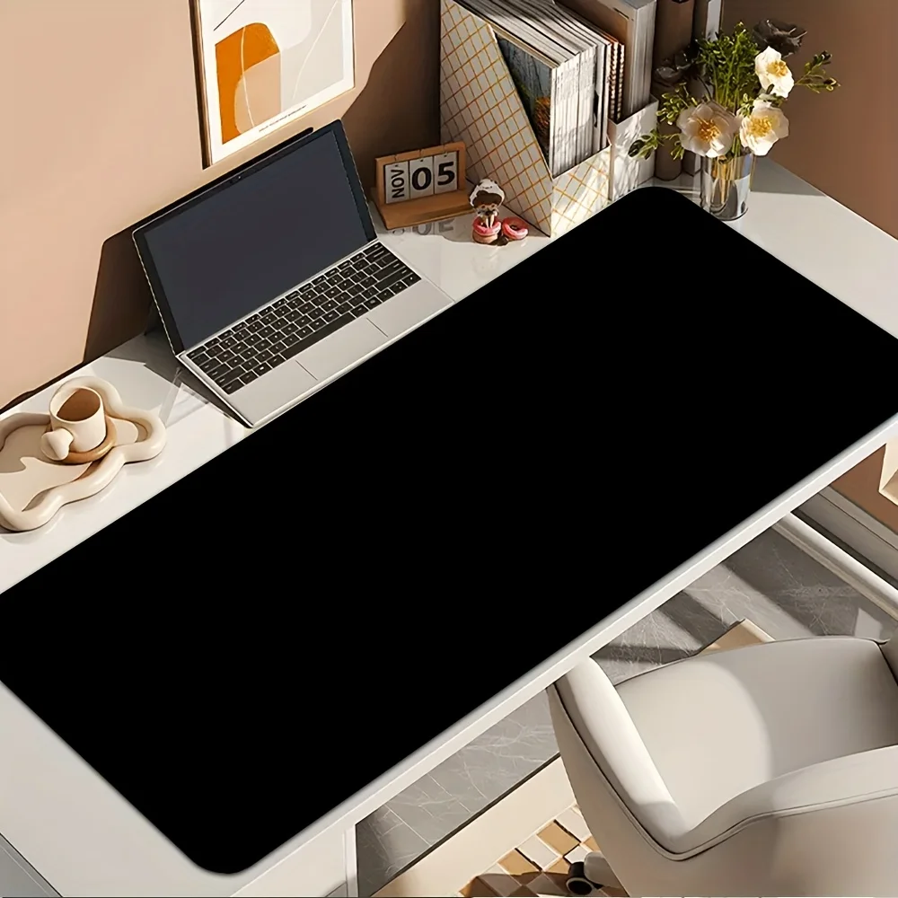 

1pc Large Non-Slip Desk Mat - Heavy-Duty Rubber Base, Spill-Proof Computer Desk Pad for Office, Home, Gaming - Easy-Clean Surfac