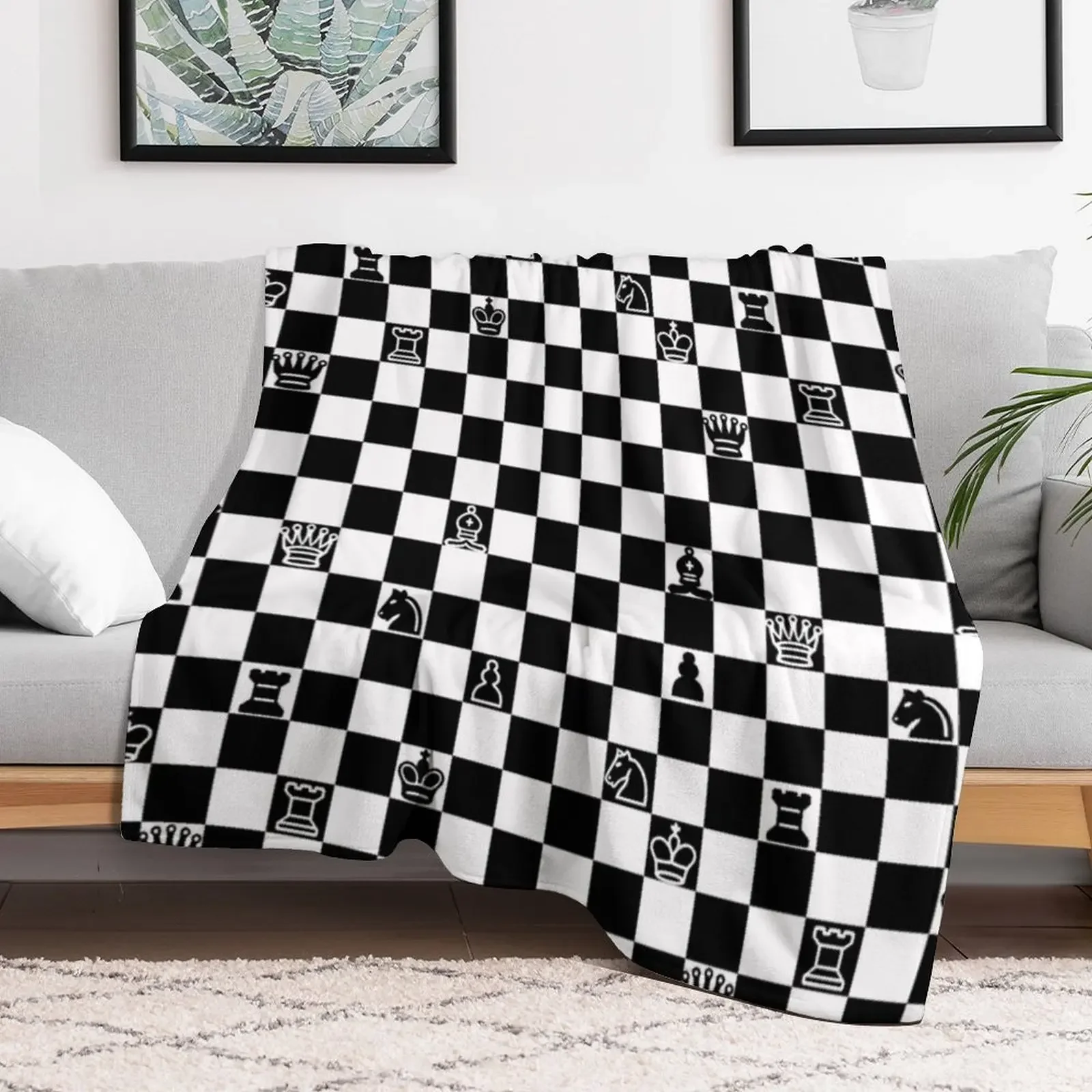 Chess Throw Blanket Blankets Sofas Of Decoration Luxury Brand warm winter Luxury Thicken Blankets