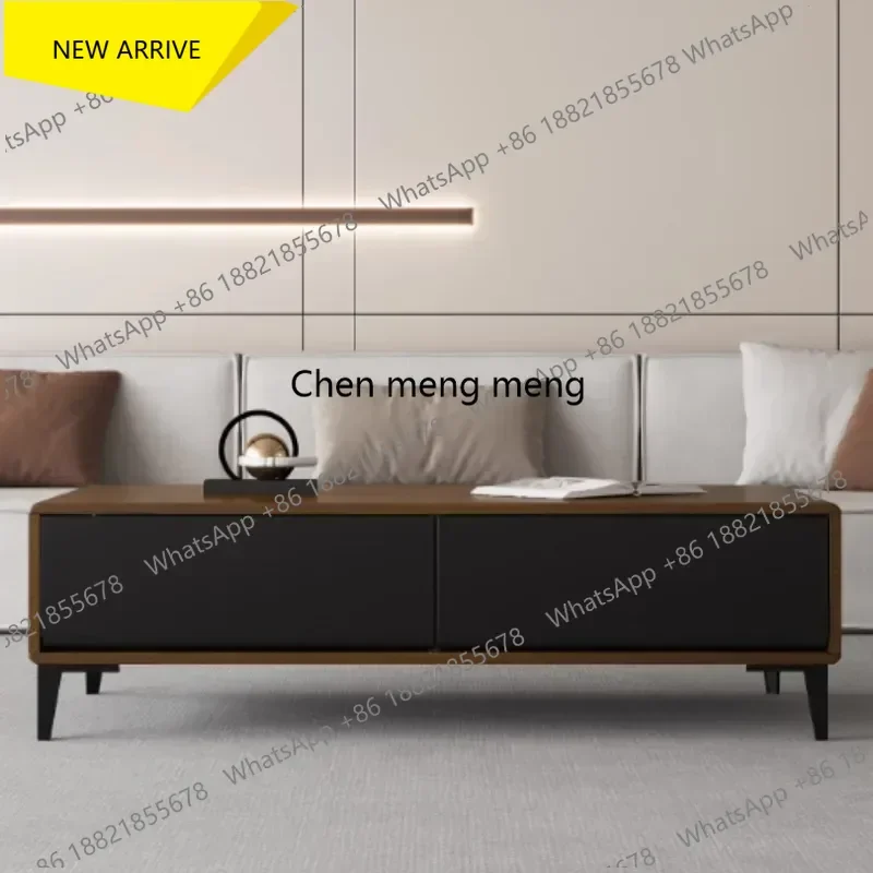 Z183 Enclosed Square Coffee Tables Accessories Wood Small Living Room Coffee Table Console Design Salon Mesa Auxiliar Hotel Furn