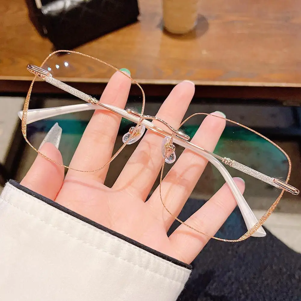 

Office Eye Protection Portable Ultra Light Frame Anti-Blue Light Glasses Computer Goggles Oversized Eyeglasses