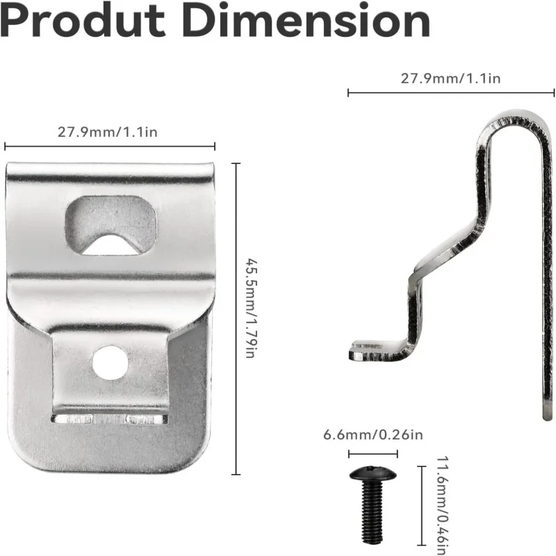 Belt Clip Hook for Dewalt 20V Drill Driver N268241 N169778 N086039 DCD980 DCD985 Hammer Impact Wrench Power Tools Accessories