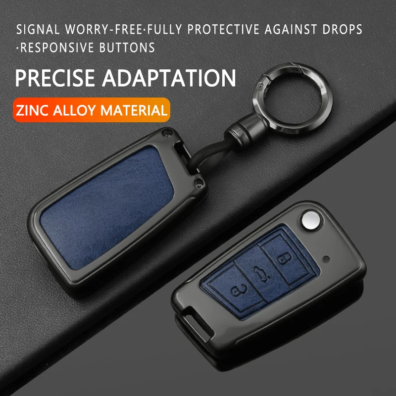 Alloy Car Key Case Cover for VW Volkswagen Golf 7 Seat Arona Passat B8 Seat Leon MK4 Polo Tiguan Beetle Caddy Up Skoda Accessory view 5