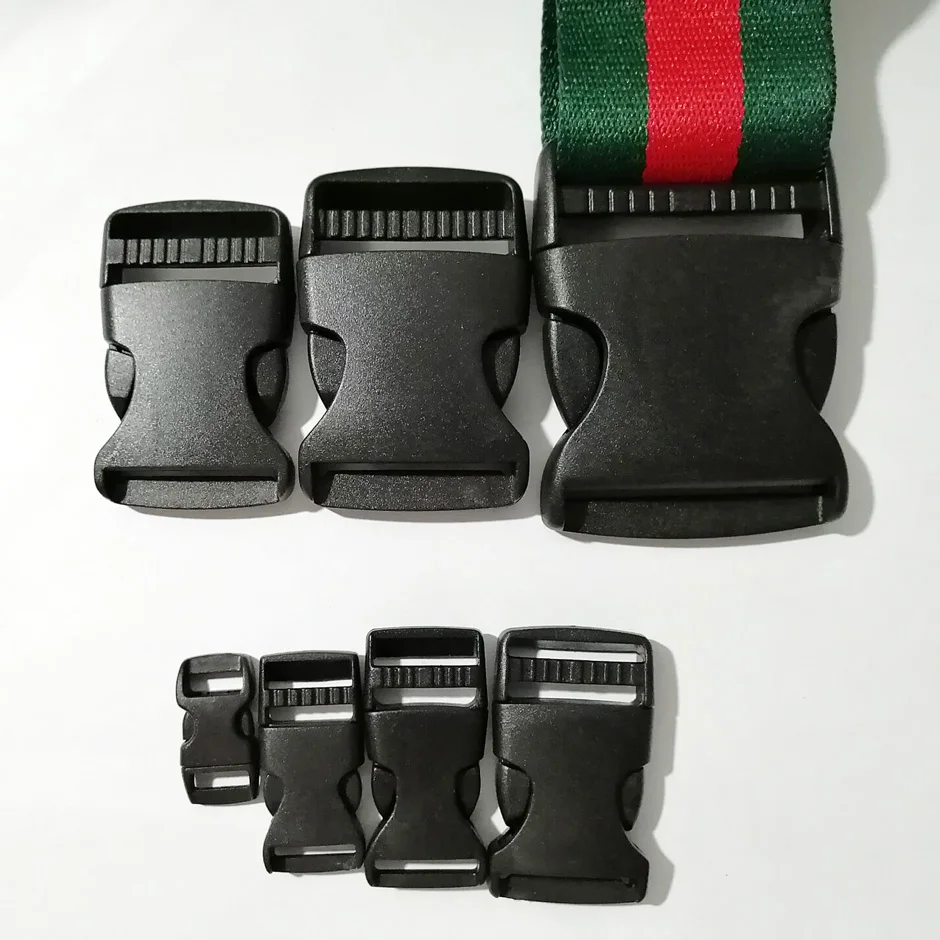 5pcs/Set Thickened Plastic Buckle Buckle, 10-50MM Wide Outdoor Buckle, Webbing Buckle Kit