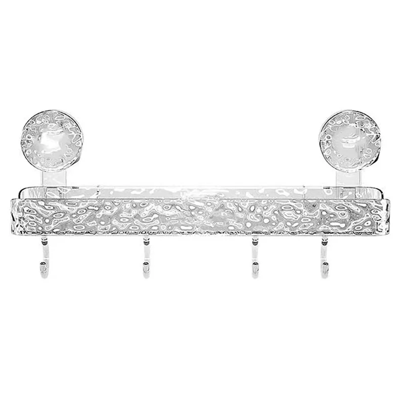 

IALJ-Полка для хранения в стиле Light Luxury, без сверления, на присосках, органайзер для мыла и дозаторов для душа