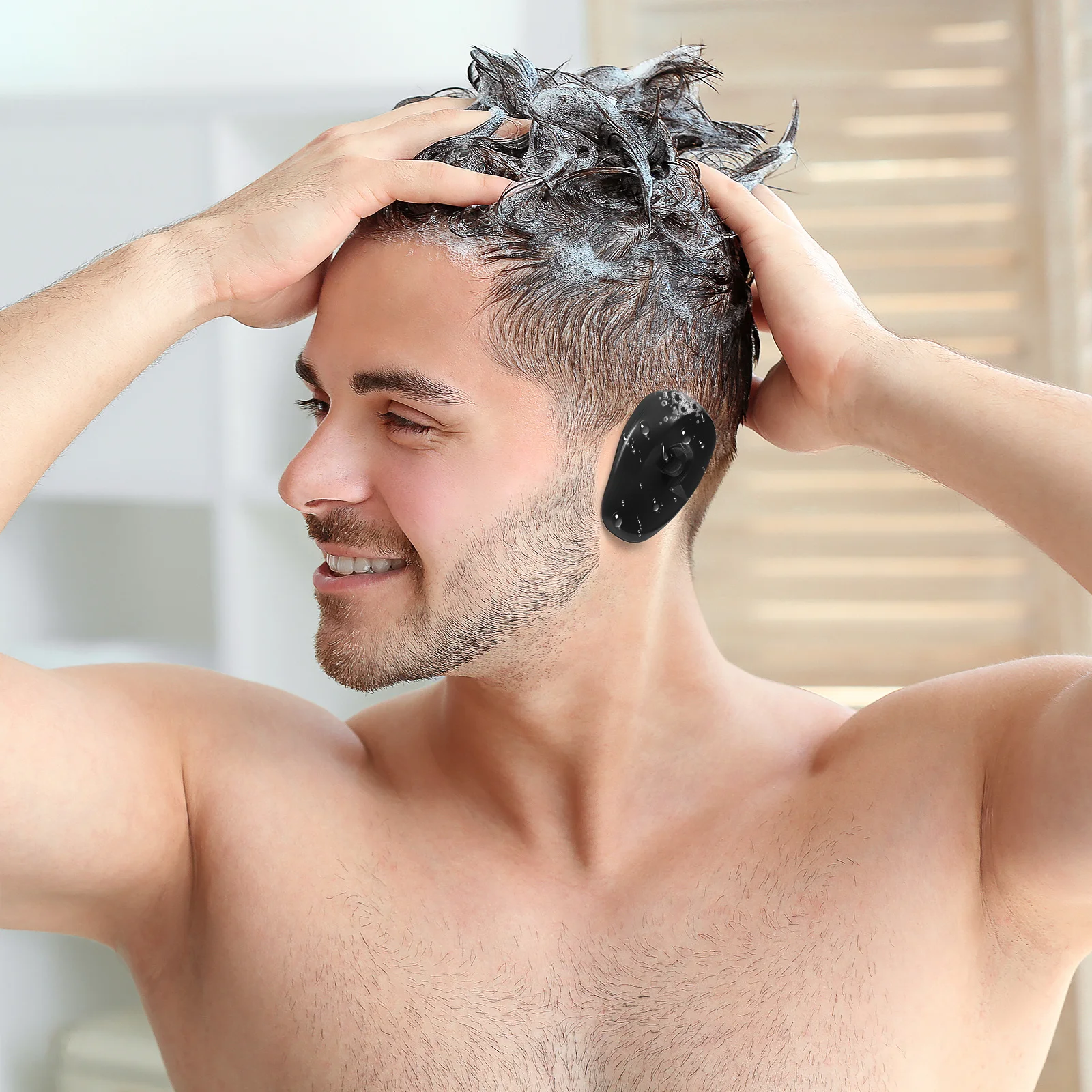 

6pcs Muffs Reusable Waterproof Hair Dyeing Ear Covers For Salon Home Use Plastic Ear Protectors Hair Coloring Accessories