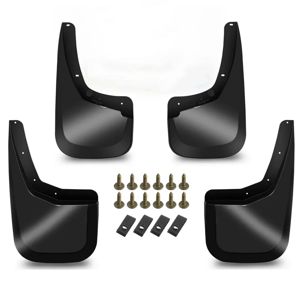 

Mud Flaps Fit For Chevy Silverado2007-2014 1500/2500 HD/3500/3500HD Fit The Models With Single Rear Wheels Four Season Universal