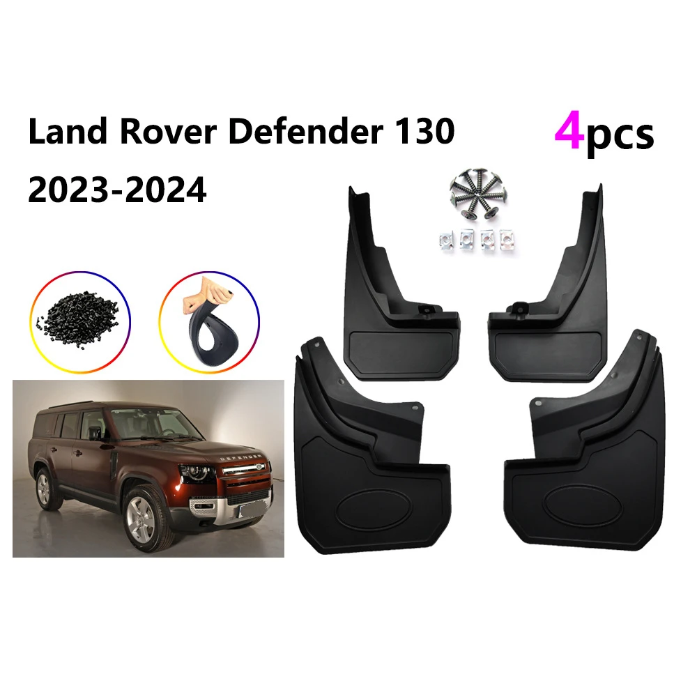 

4pcs Splash Guards Mud Flaps Fender Molded for 2023- Defender130 Defender 130