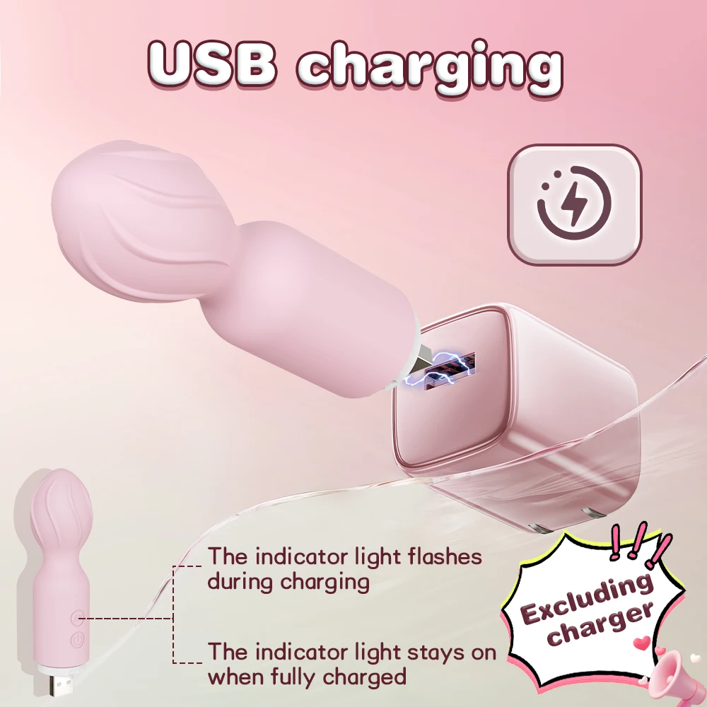 Mini AV Vibrator Female G Spot Vibration Vagina Anal Clitoris Vibrating Stimulator Dildo Vibrator Shop Adult Sex Toys for Women - Image 3