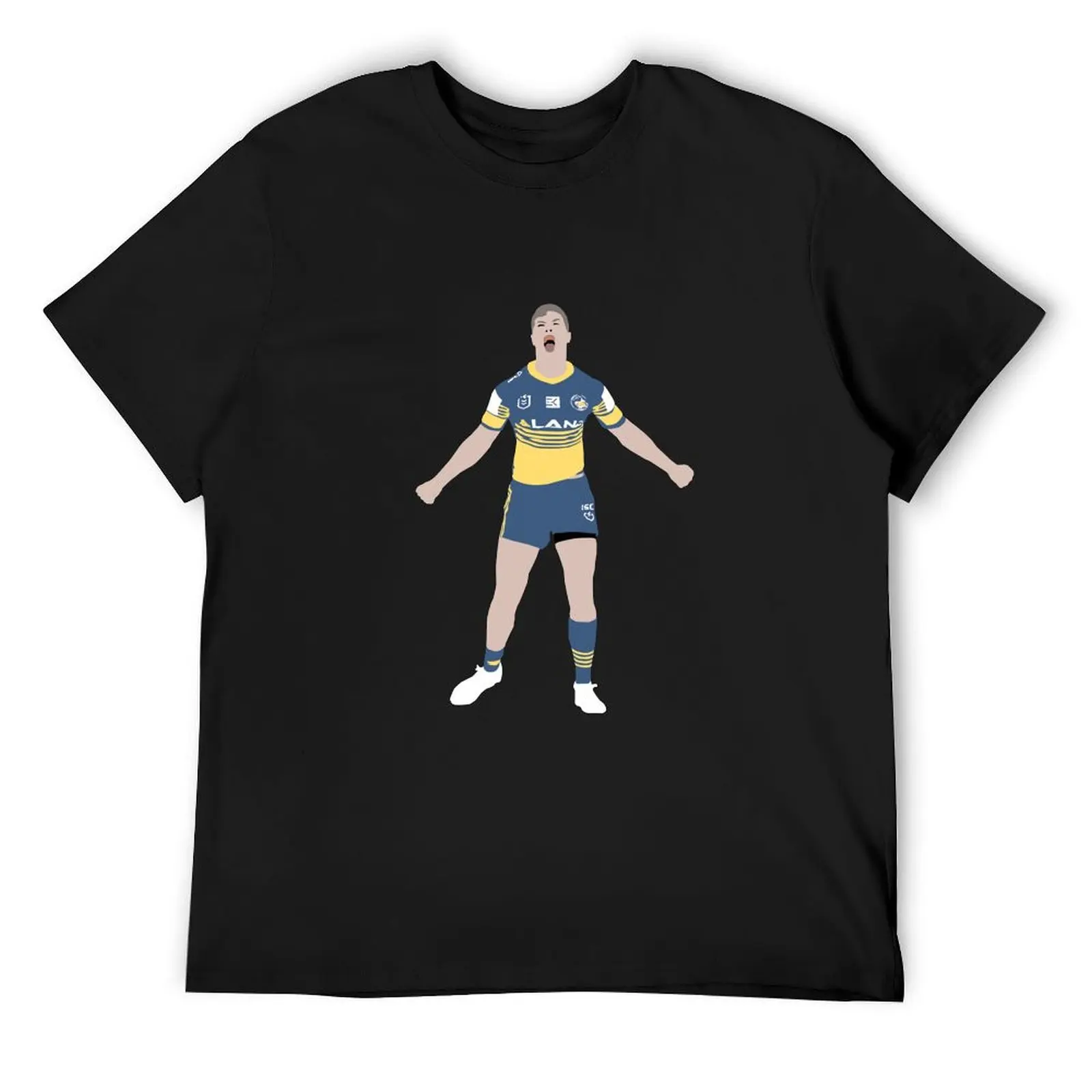 

Mitchell Moses Parrametta Eels T-Shirt essential t shirt baggy shirts mens designer clothes