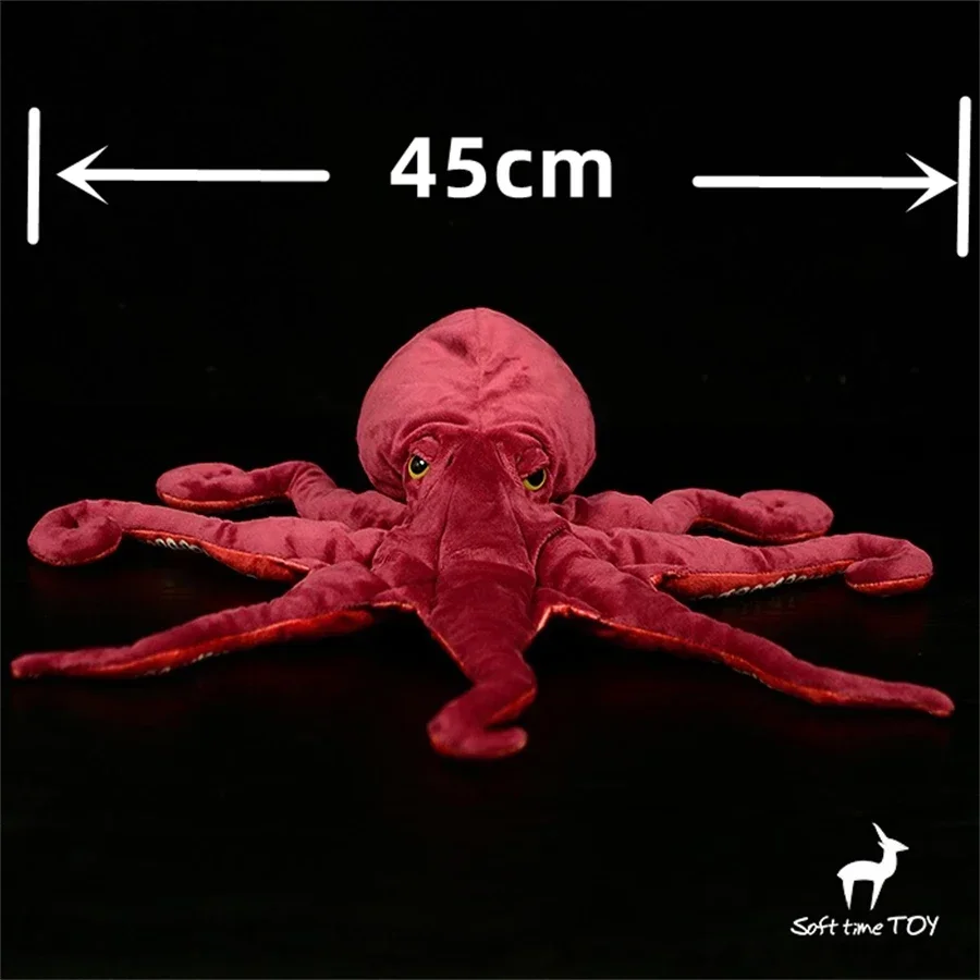 Octopus Plush Toy High Fidelity Squid Plushie Ocean Monster Peluche Lifelike Stuffed Animals Simulation Doll Kawai Toy Gifts Kid