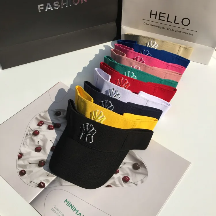 New Summer Breathable Air Sun Hat Men Women Adjustable Visor UV Protection Top Empty Patchwork Sports Golf Running Sunscreen Cap