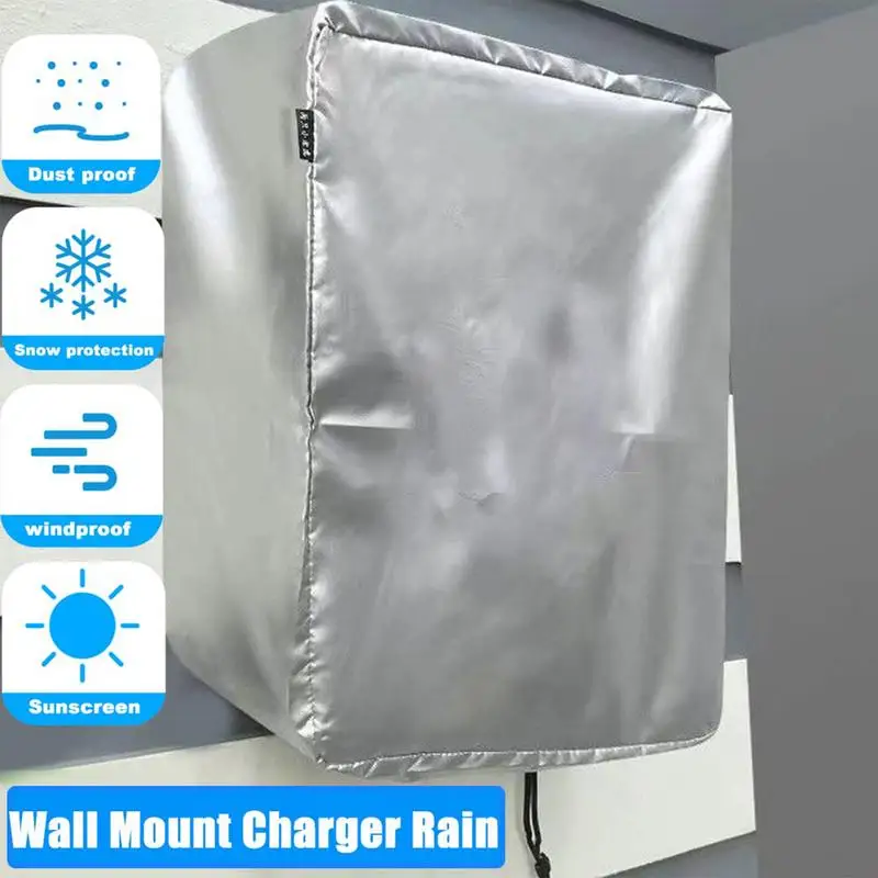 Ev Charger Station Cover Dust Charger Cover Rain Cover EV Charger Protector Weatherproof Protective Cover Snow Rain UV