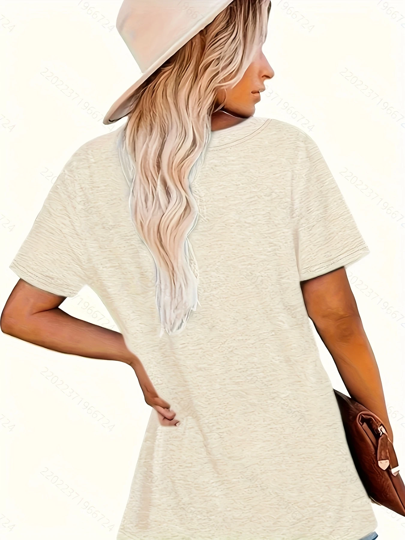 Moda Plus Size - Koszulka damska plus size w stylu europejskim i amerykańskim z nadrukiem |   Swobodny krój, lekko rozciągliwa tkanina.