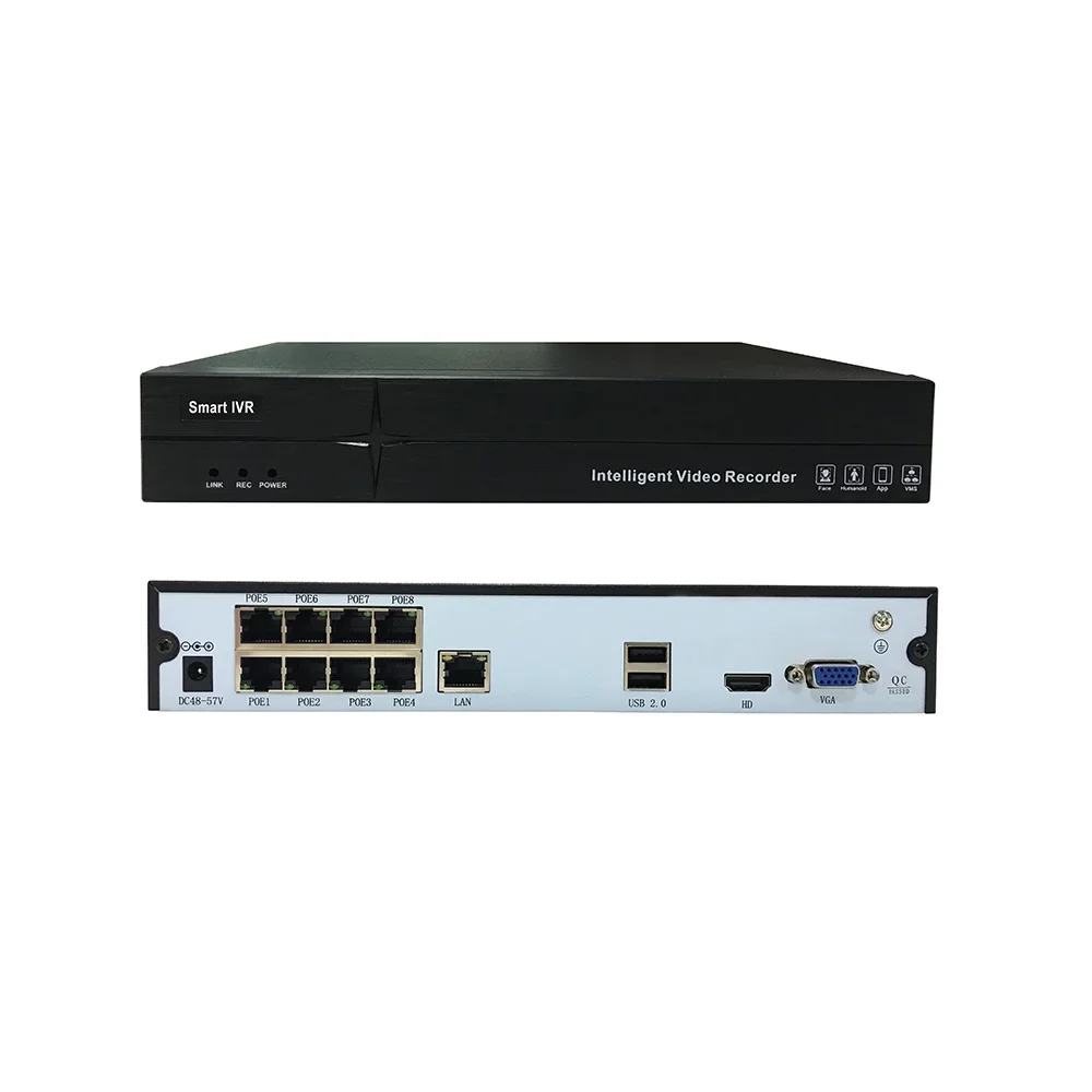 DIY IP Camera Kit 4 CH 8CH 16CH 1080P 1 SATA POE NVR H.265 Network Video Recorder