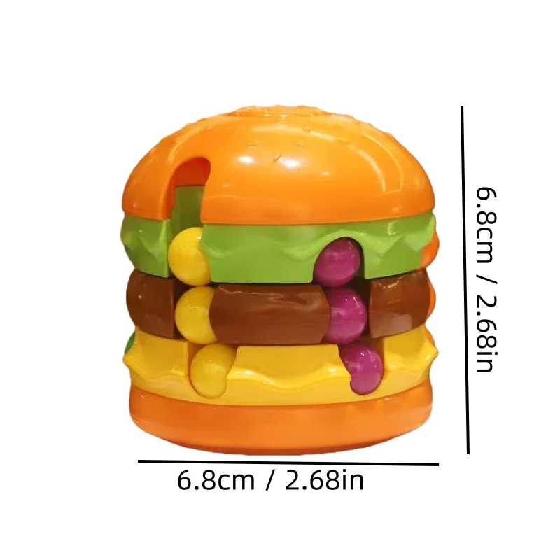 ماجيك فول كيوب الاطفال همبرغر رقائق مكعب لعبة إصبع الدوران تخفيف القلق تطوير الذكاء تململ لعبة الكبار الاطفال هدية