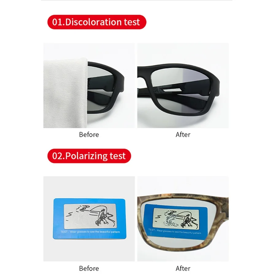Photochrome Polarisierte Sport Vintage Sonnenbrille Männer Frauen Angeln Radfahren Fahren Bergsteigen Sport Retro Sonnenbrille UV400