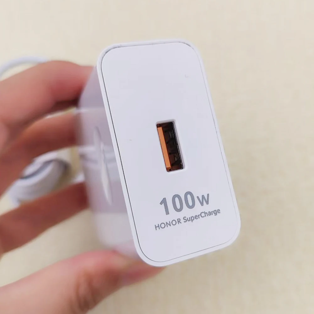 Original 100W EU Charger For Honor 400 300 200 100 Pro X70 X60 X50 GT Magic V3 V5 Fast Charge Wall Power Adapter 6A Type C Cable - náhled 3