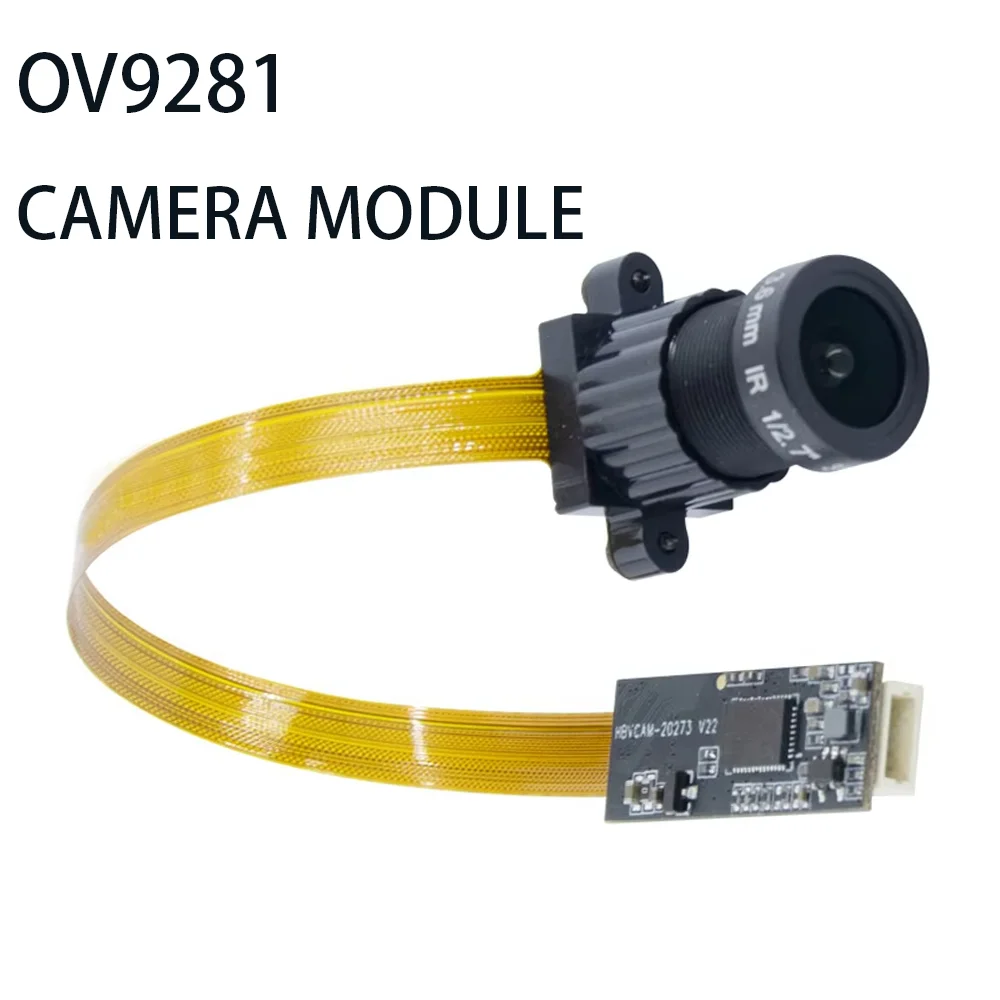 OV9281 USB Camera Module 720P 1MP 72 100 Degrees Adjustable Focus Lens Black and White Global Exposure for Win 7 8 10