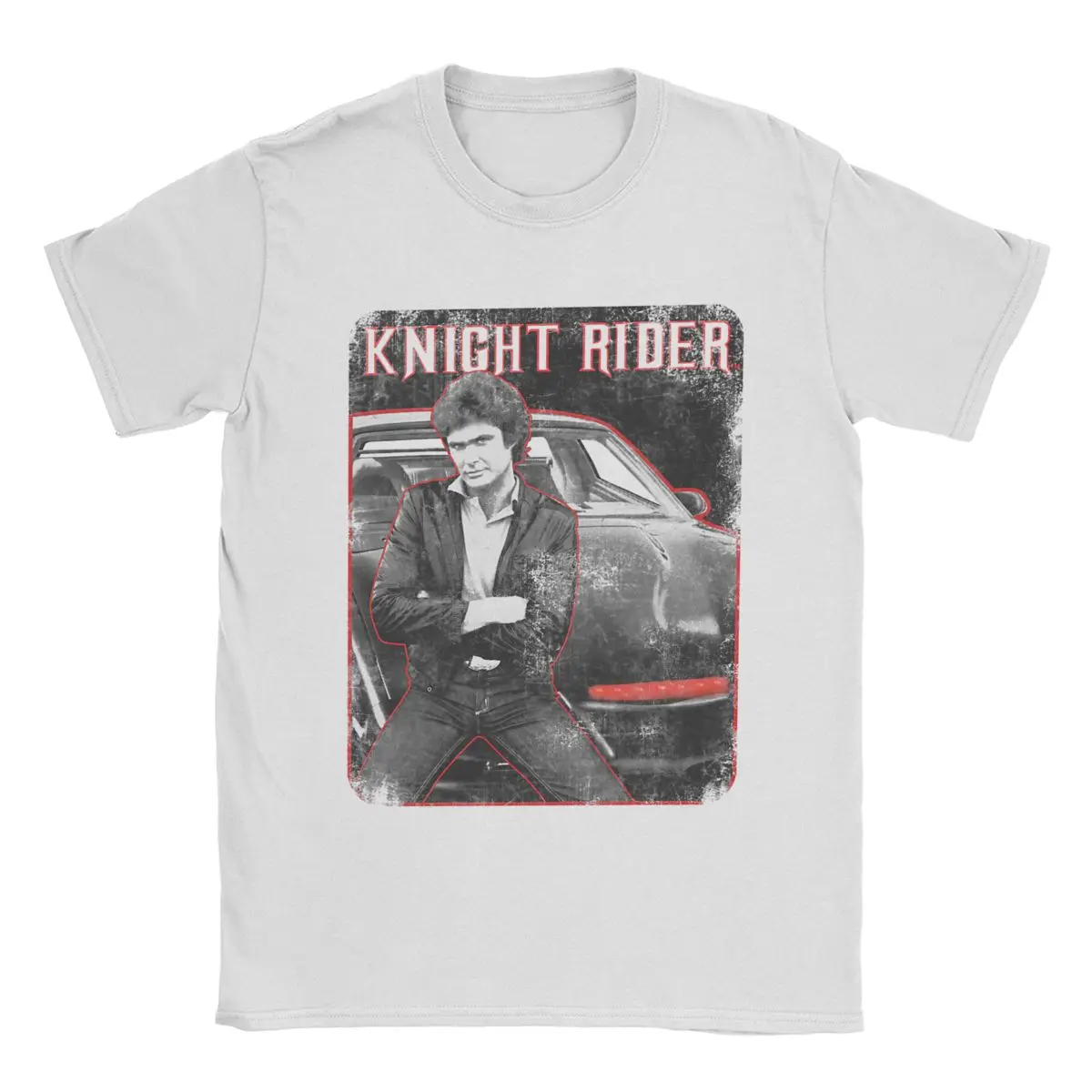 Knight Rider Knight And Kitt Men T Shirt Leisure Tees Short Sleeve Round Collar T-Shirt Cotton Summer Clothes