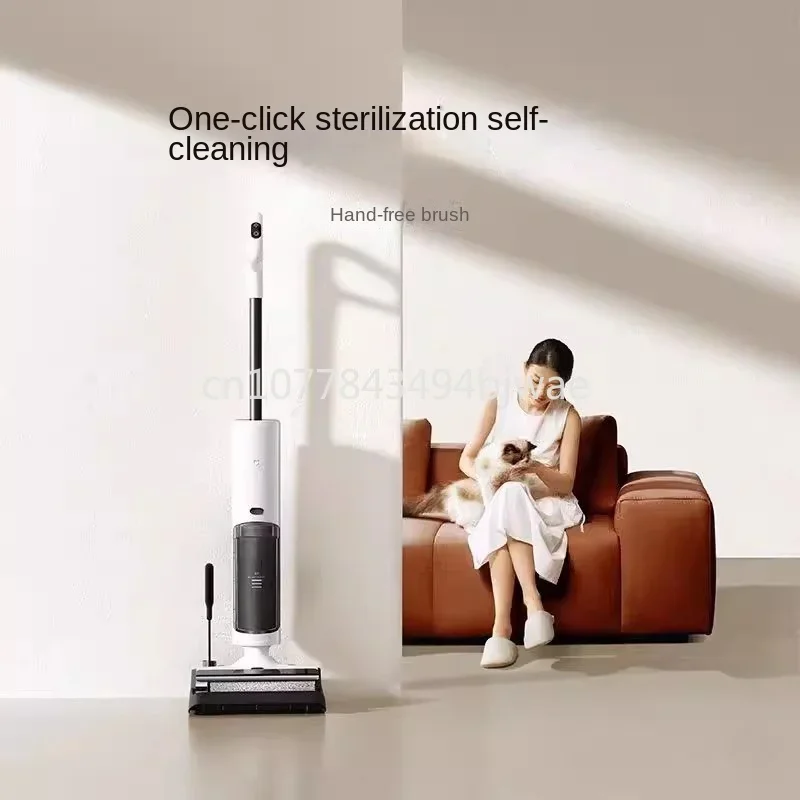 XIAOMI MIJIA Wireless Floor Washer 2C Antibacteri Wet And Dry Vacuum Cleaners Self Cleaning Crawler Roller Brush Washing Mopping