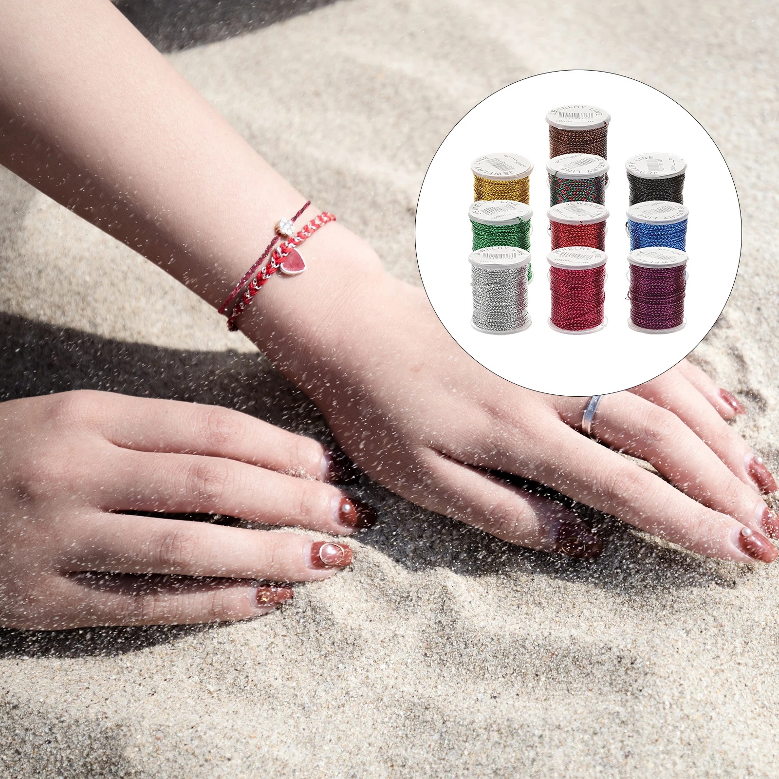 

10 цветов, прочный шнур из смолы для бисера, 10 м, 0,5 мм, DIY ювелирные изделия, шнур для ожерелья, браслета, шнур из смолы 0,5 мм, шнур для ювелирных изделий