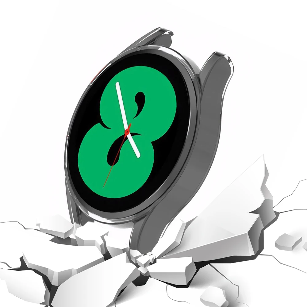 ฝาครอบนาฬิกาสำหรับ Samsung Galaxy Watch fe/ 4 40mm PC ครึ่งเคสป้องกันรอยขีดข่วนกรอบปกป้องครึ่งกรอบ
