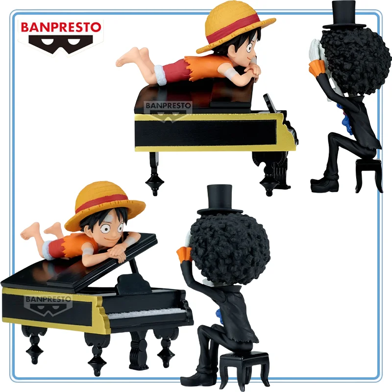 

【100%Authentic】BANDAI Spirits Original One Piece Brook Monkey D. Luffy Log Stories World Collectable Figure Gifts Toys Model