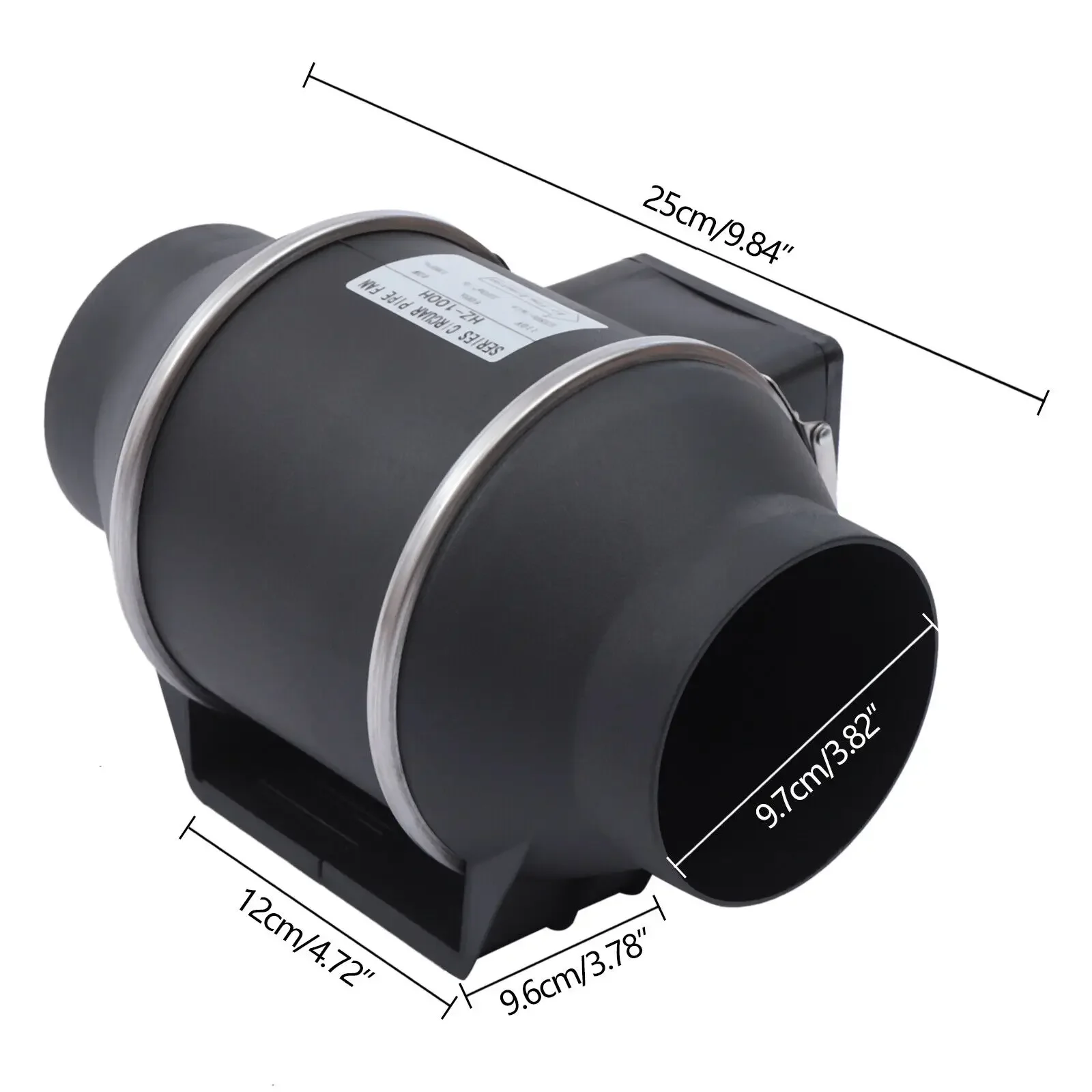 Ø100 mm 220 V Kanalventilator, Gebläse, Abluftventilator für Häuser, Büros, Schulen, Krankenhäuser, Restaurants, Hotels, Einkaufszentren