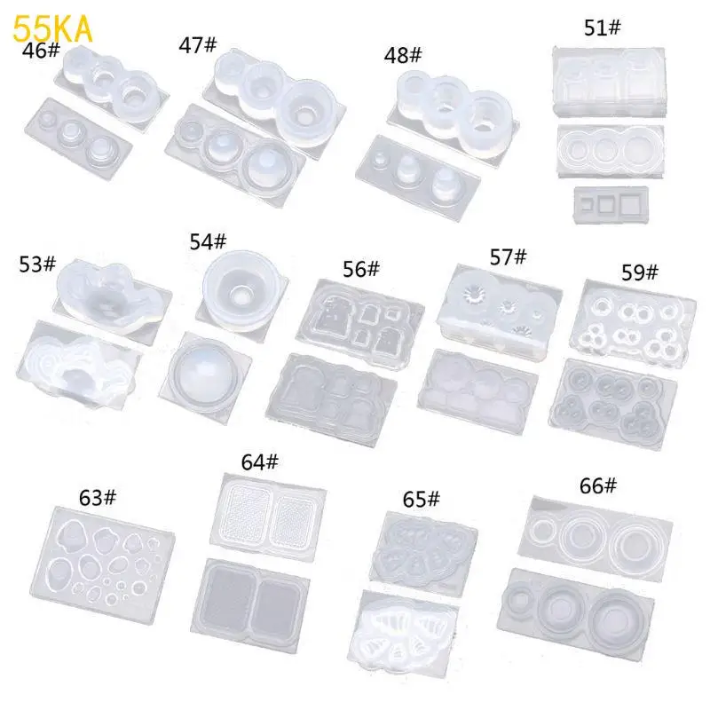 

Силиконовая плесень мини -плесень миниатюрного хлеба очарование эпоксидное литье плесени для DIY 55KA