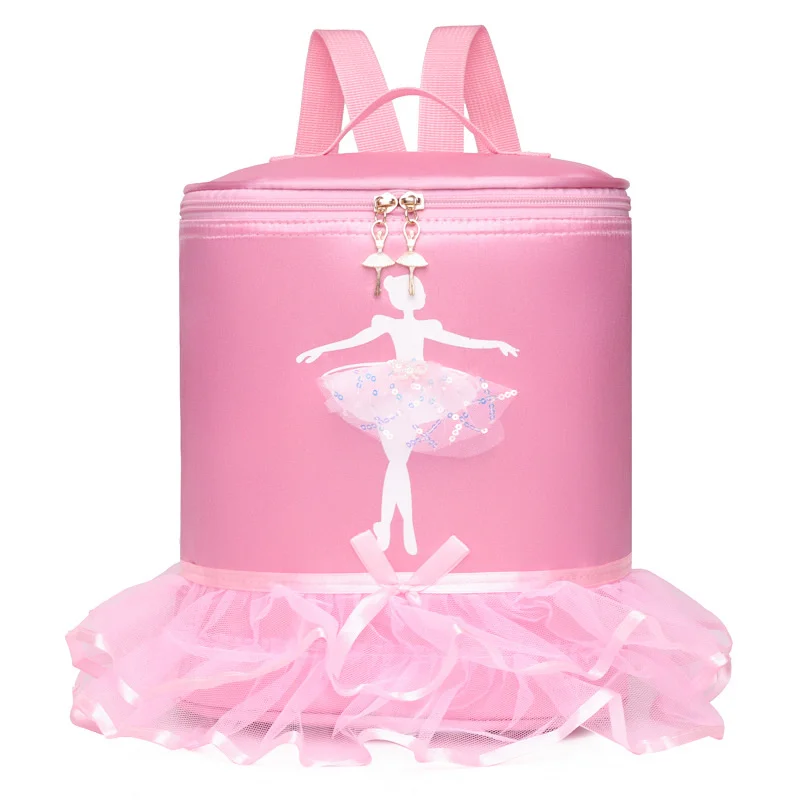 Ballet Dance Bags Pink Girls Sports Dance Handbag Kids Backpack Baby Barrels Package Gym Bag Costume Clothes Shoes Dress