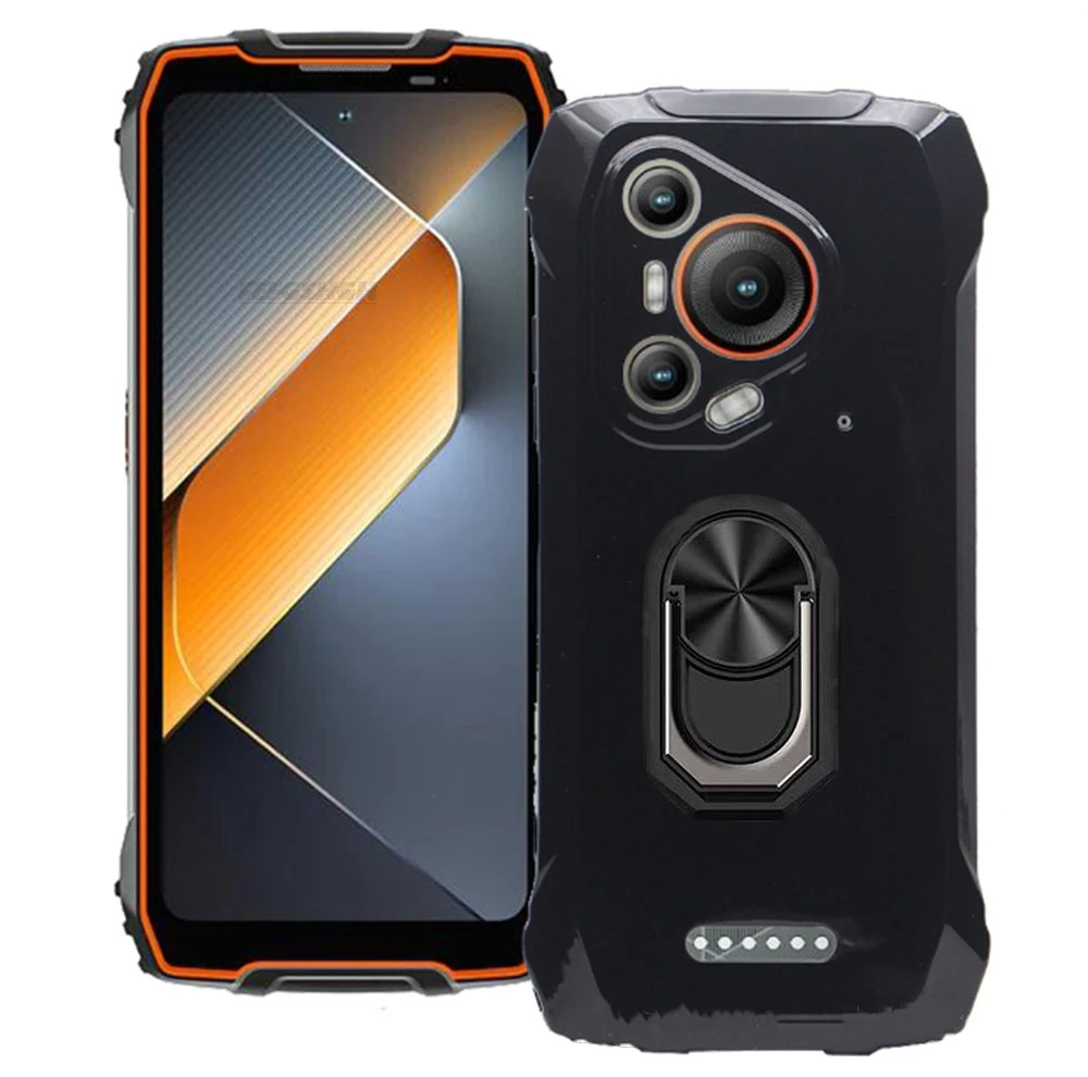 For Blackview Oscal Pilot 3 6.78" Back Finger Ring Soft TPU Silicone Case For Blackview OscalPilot3 BL7000 Bracket Phone Cover