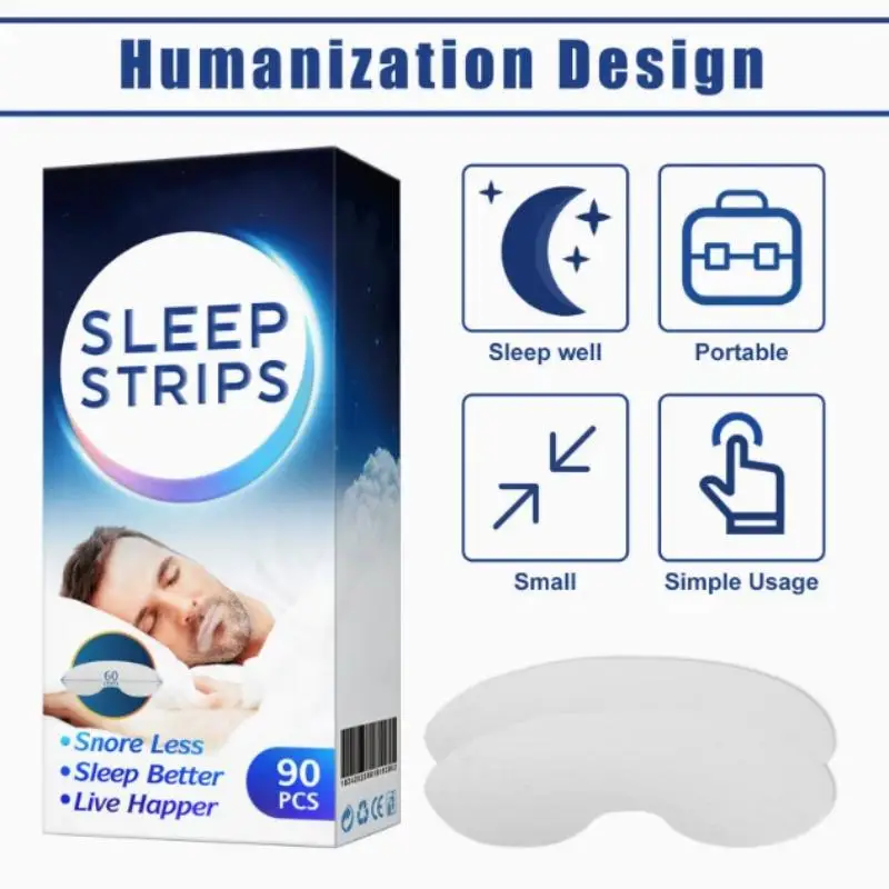 Disposable Mouth Tape for Anti Snoring 90Pcs Soft Sleep Strips Promote Nose Breathing Ideal for Night Sleep Aid