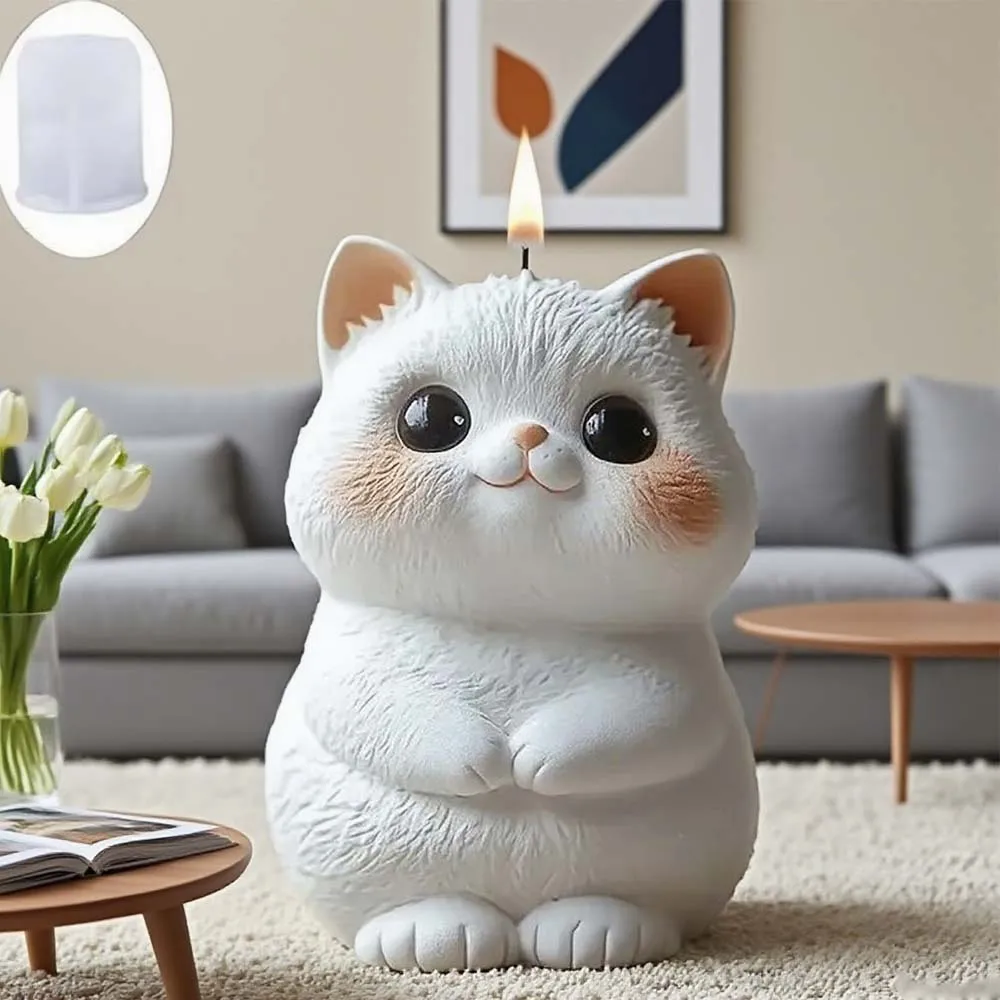 

Силиконовая форма 3D Cat своими руками — для ароматерапевтических свечей, гипсовых украшений и выпечки (мусс/ногрб)